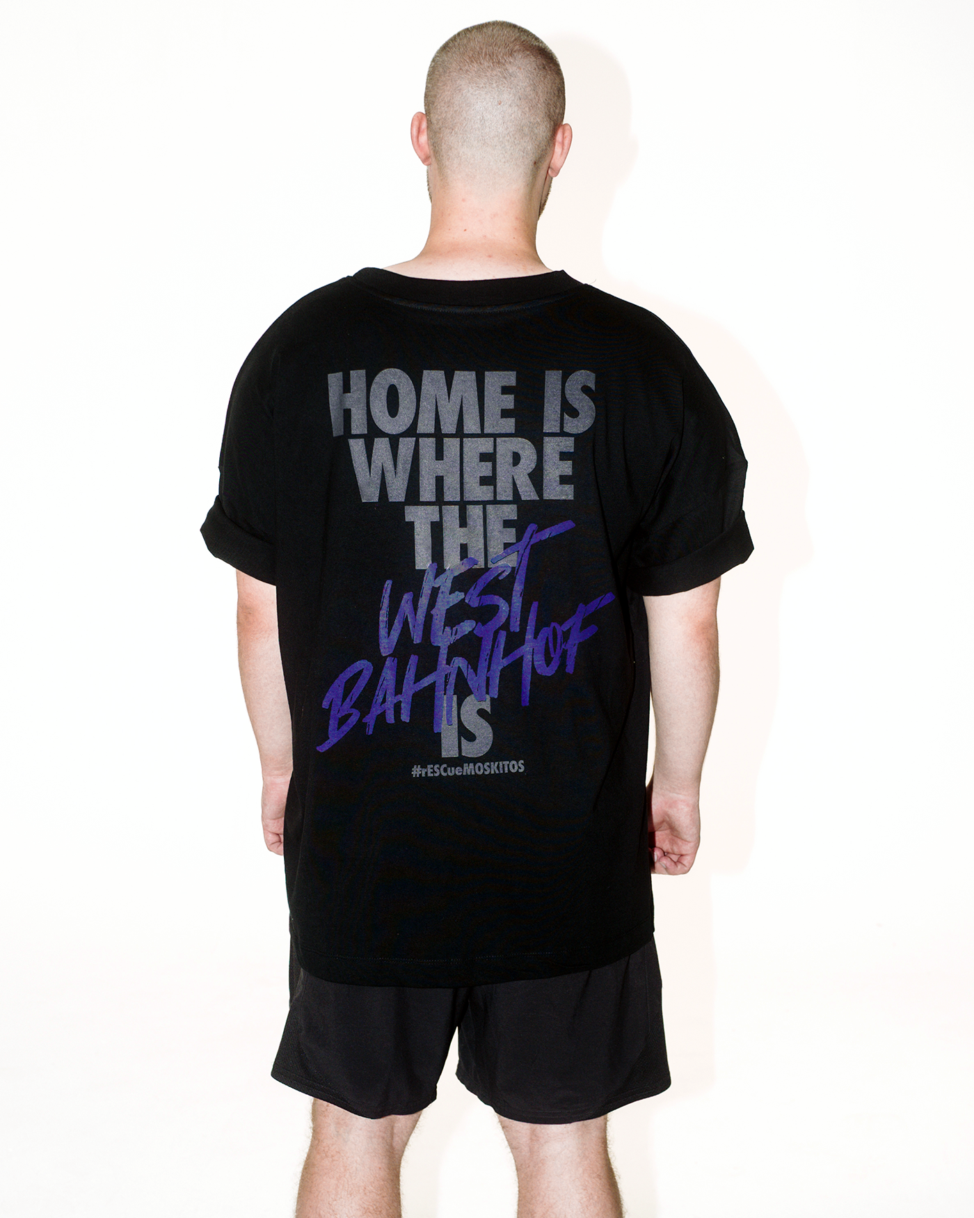 Home is where the West Bahnhof is ➔ T-Shirt Siebdruck
