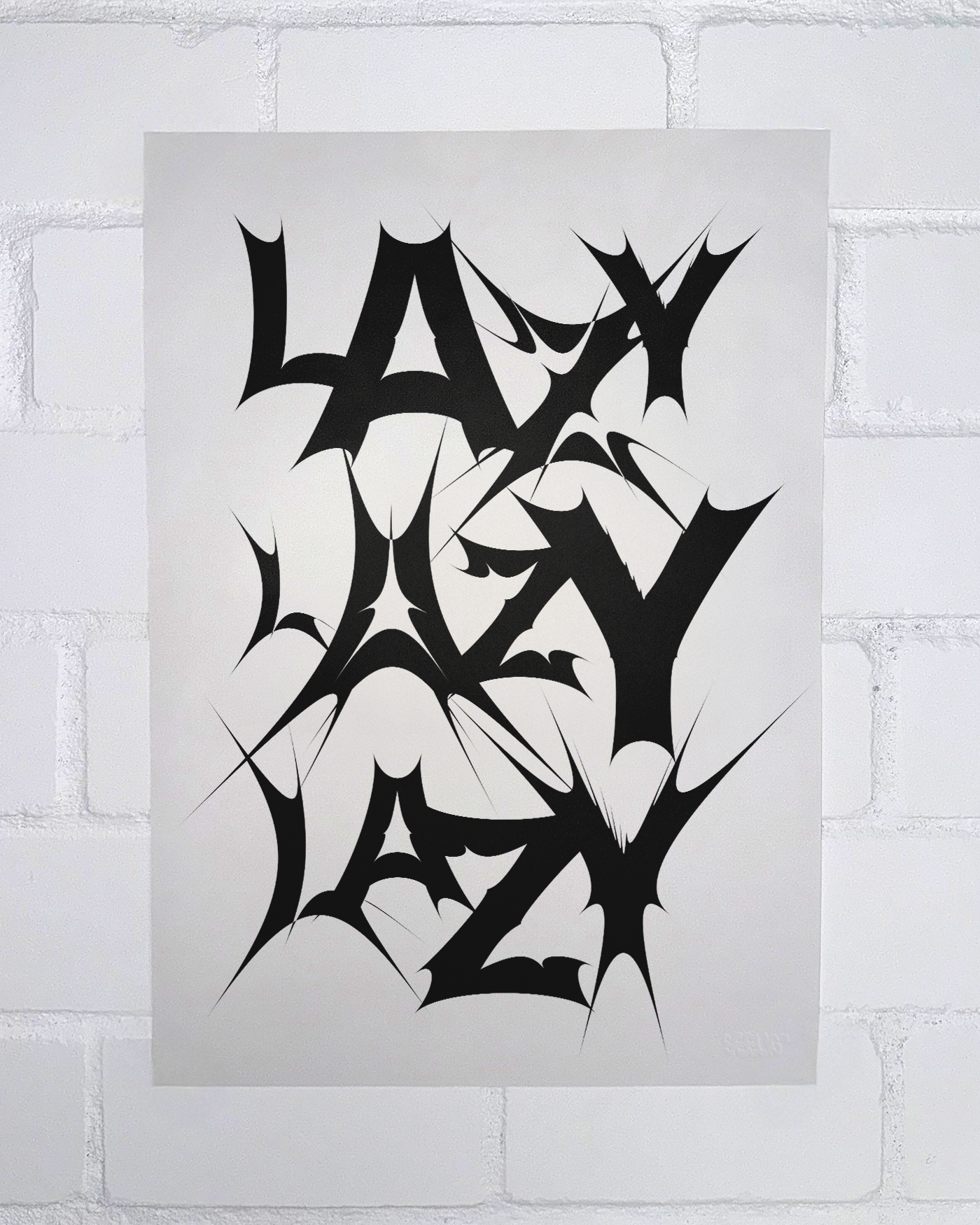 LAZY LAZY LAZY ➔ Giclée Art Print